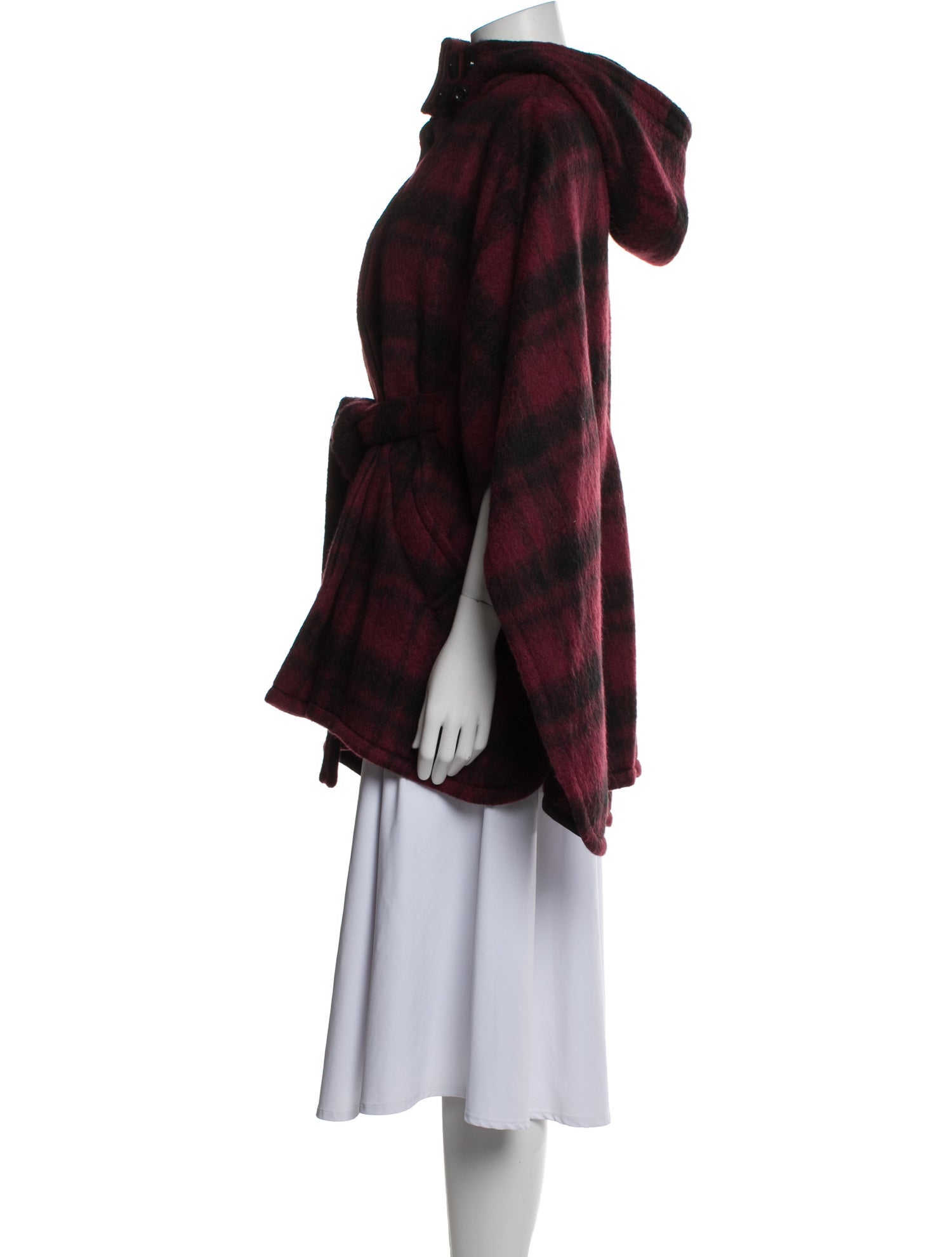 Coach Plaid Print Coat