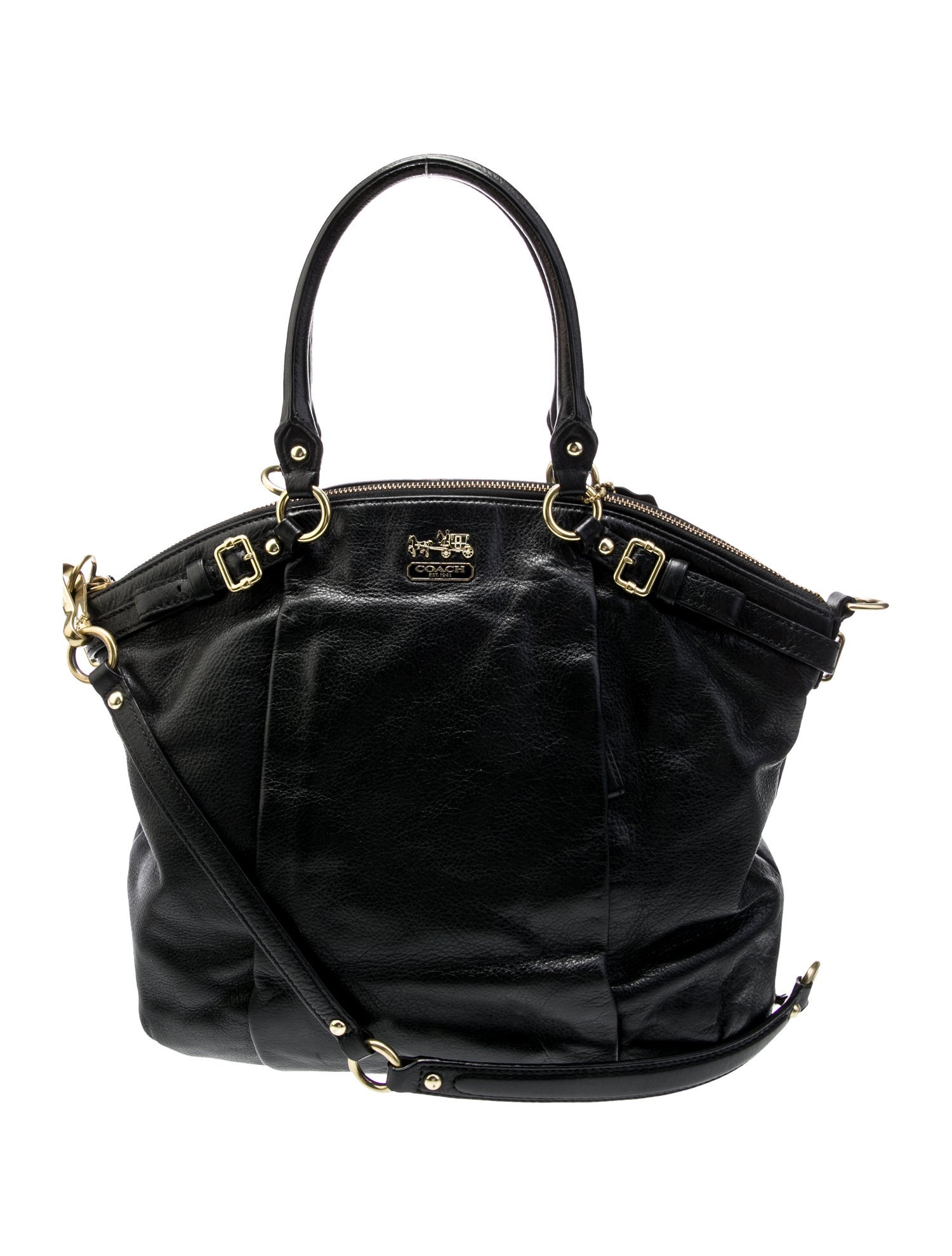 Coach Leather Top Handle Bag