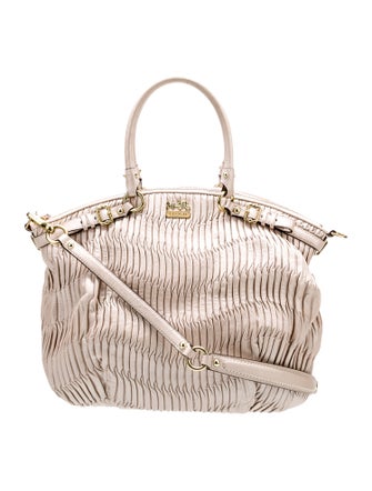 Coach Leather Top Handle Bag