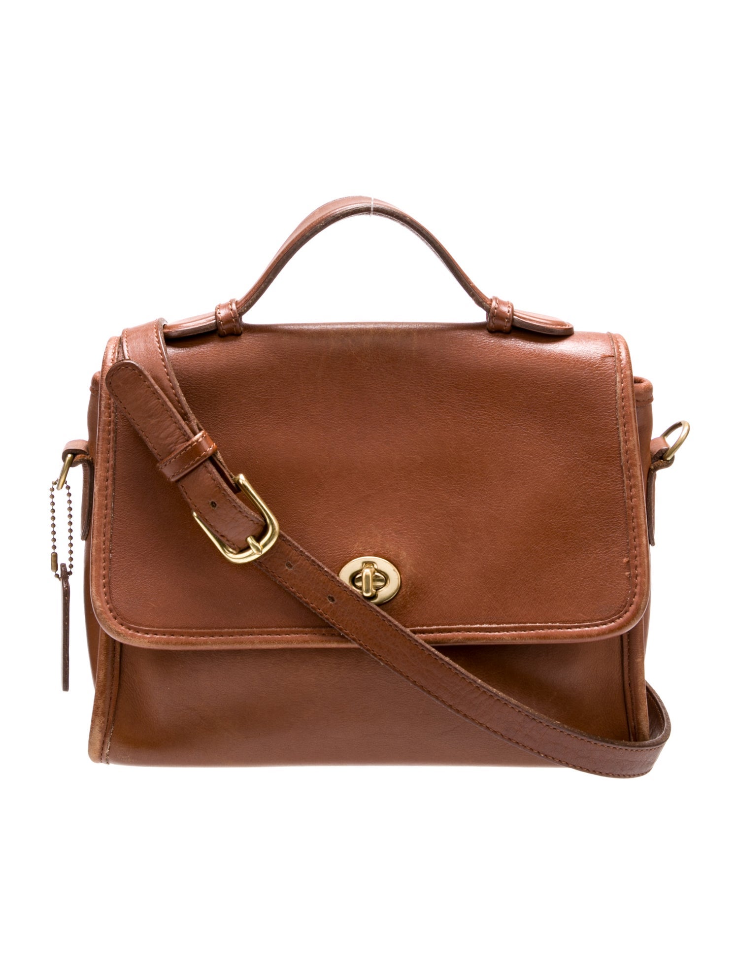 Coach Leather Top Handle Bag