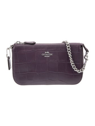 Coach Embossed Leather Top Handle Bag