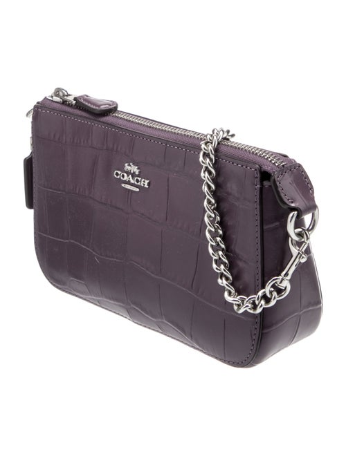 Coach Embossed Leather Top Handle Bag