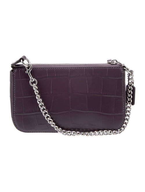 Coach Embossed Leather Top Handle Bag