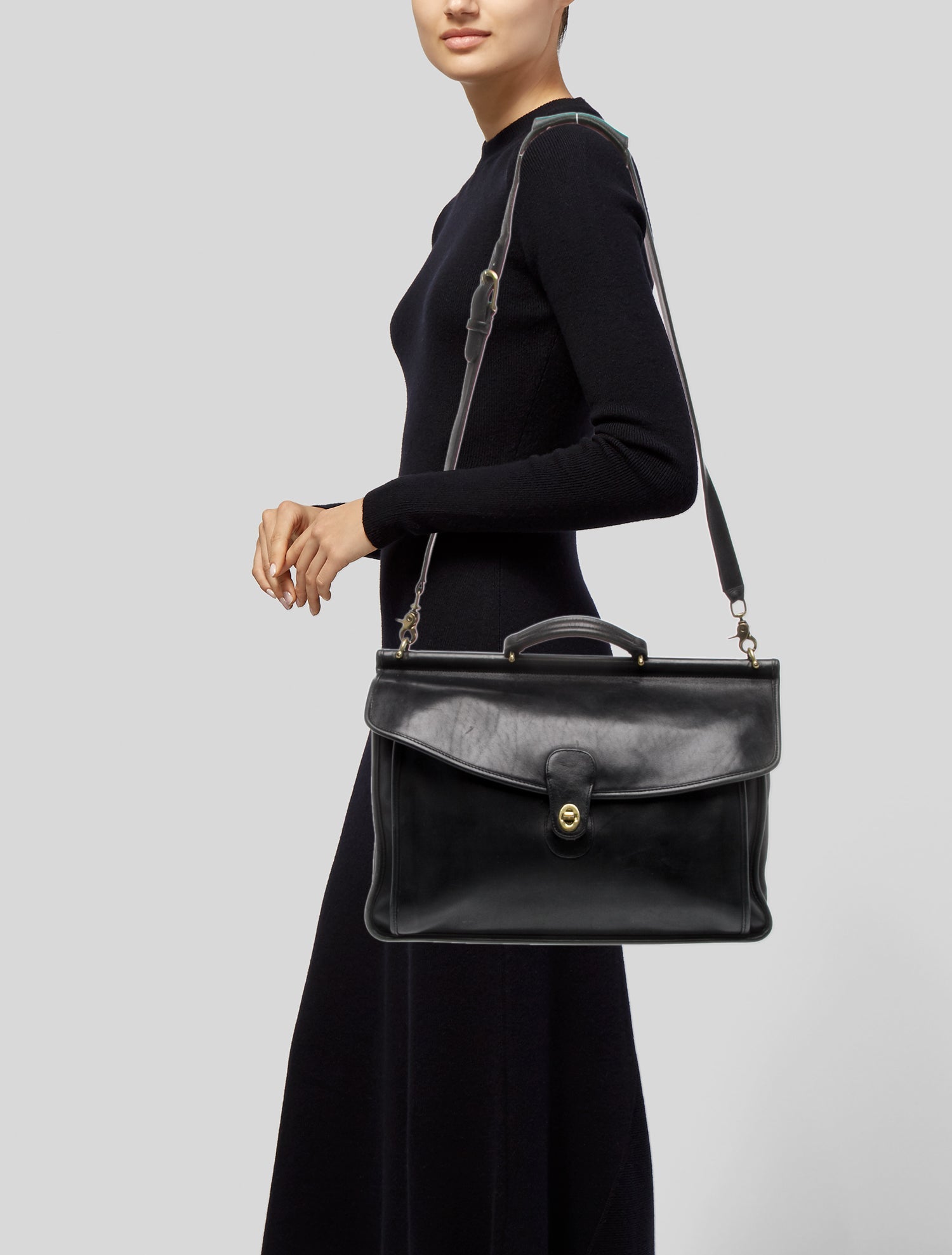 Coach Leather Shoulder Bag Vintage