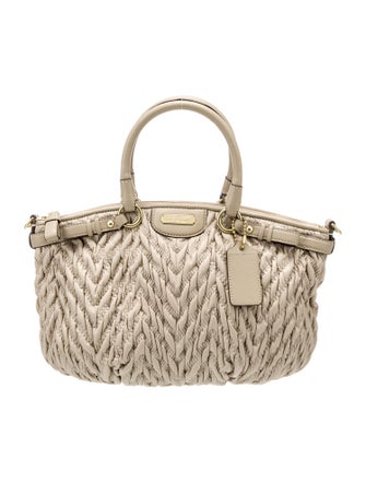 Coach Leather Top Handle Bag