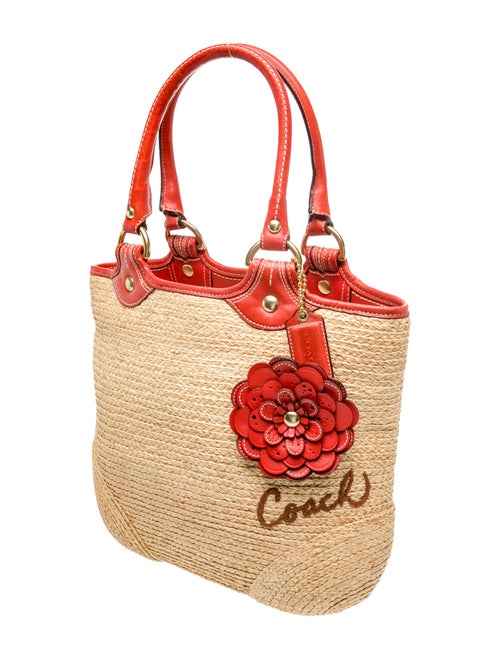Coach Straw Shoulder Bag
