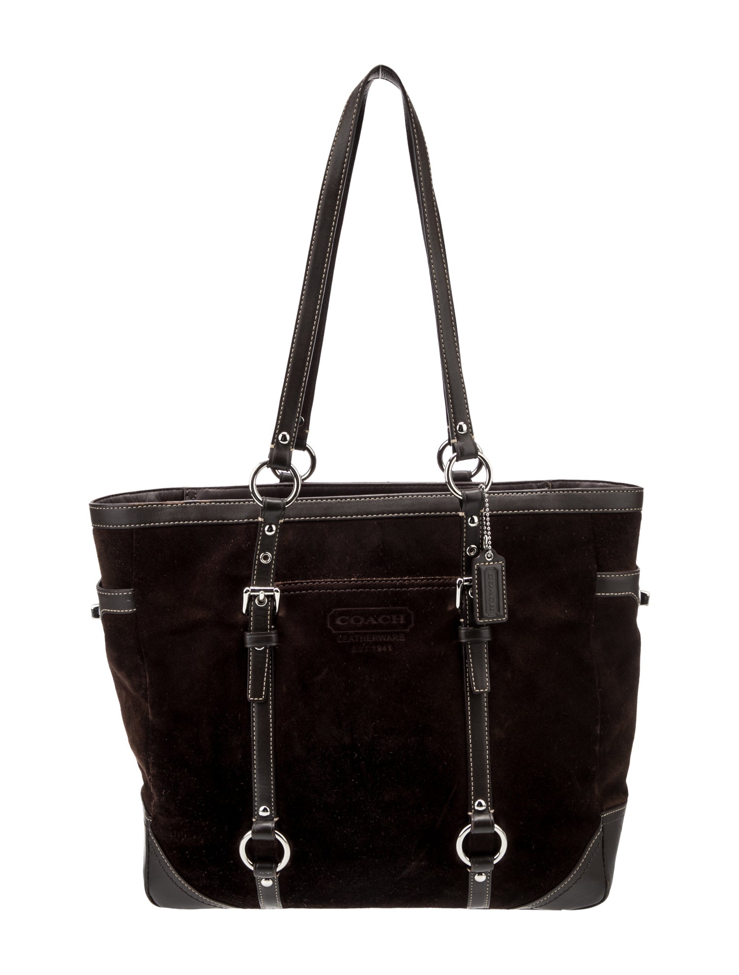 Coach Suede Top Handle Bag