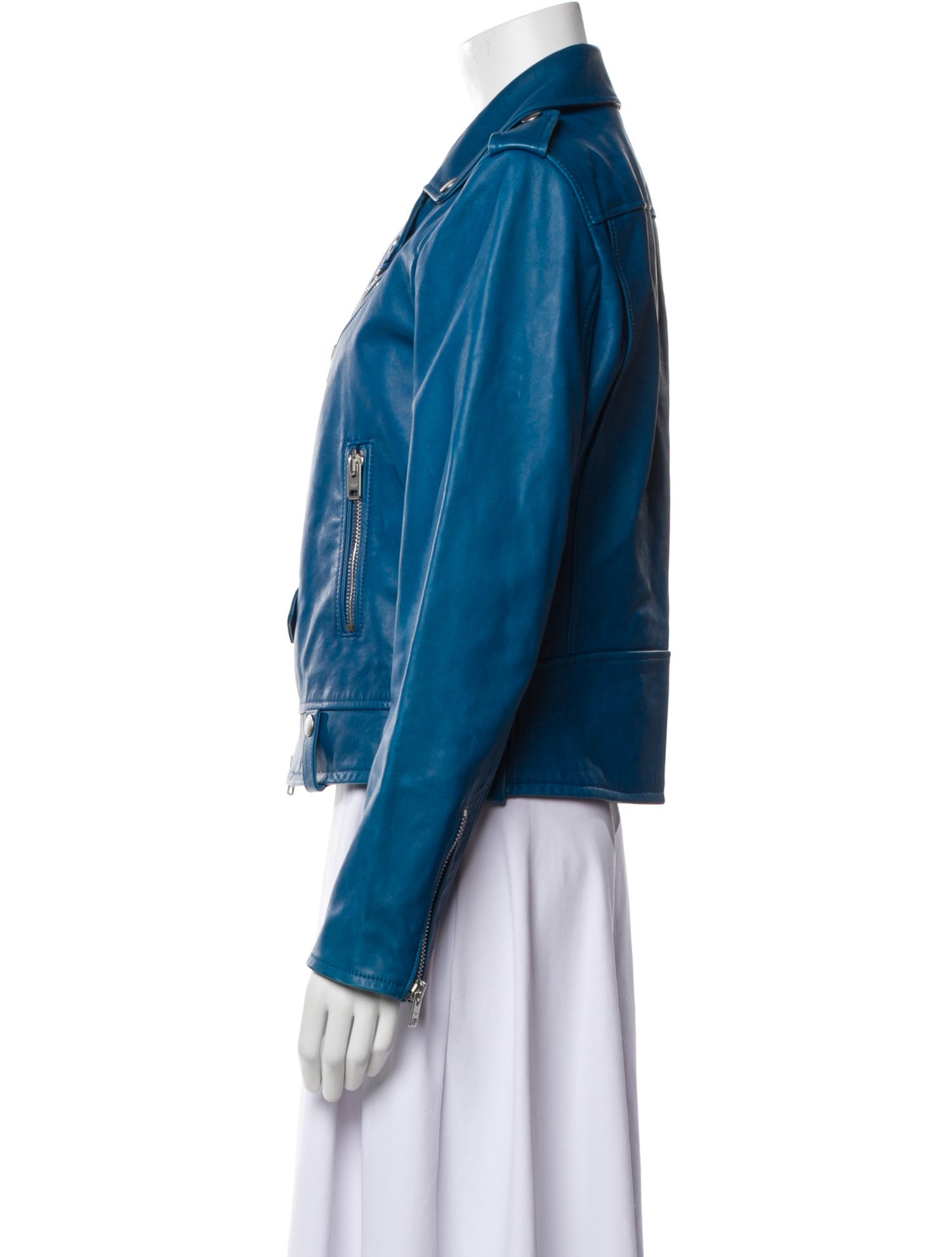 Coach Calf Leather Biker Jacket