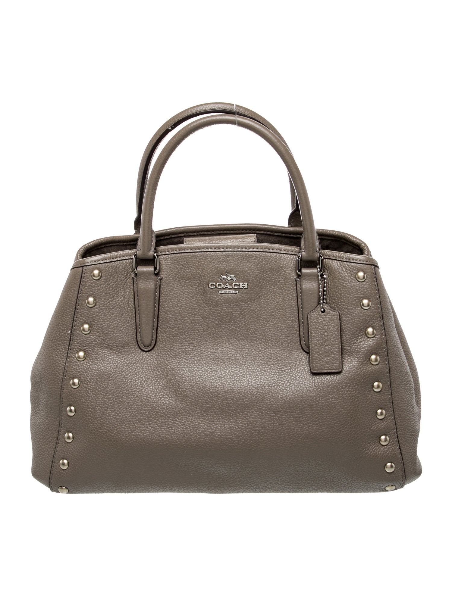 Coach Leather Top Handle Bag
