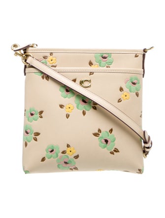 Coach Embossed Leather Crossbody Bag