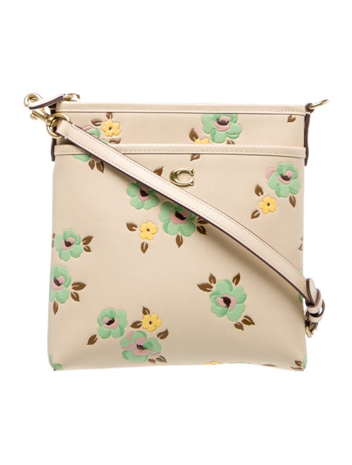 Coach Embossed Leather Crossbody Bag