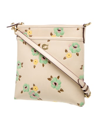 Coach Embossed Leather Crossbody Bag