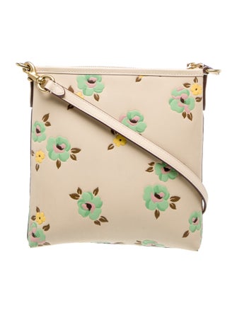 Coach Embossed Leather Crossbody Bag