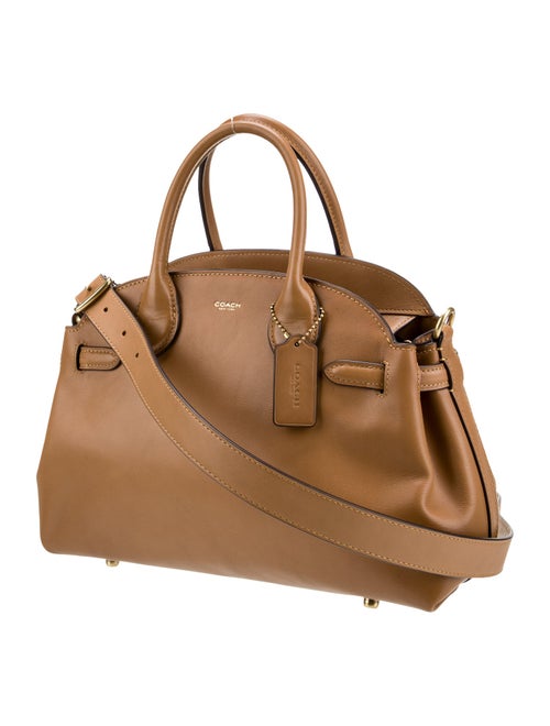 Coach Leather Top Handle Bag 28