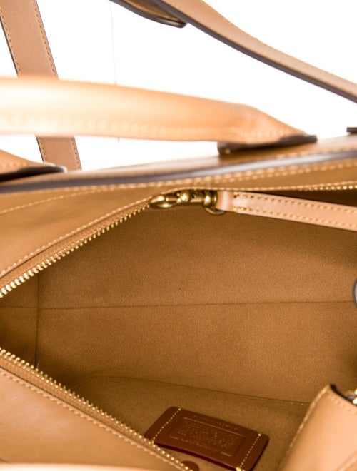 Coach Leather Top Handle Bag 28