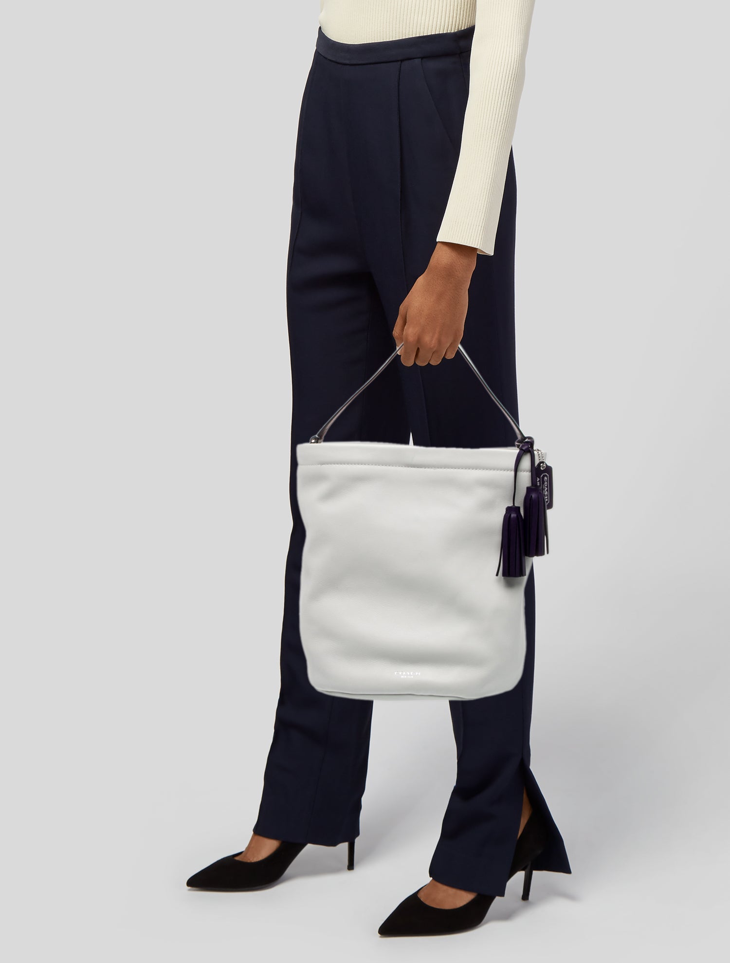 Coach Leather Bucket Bag