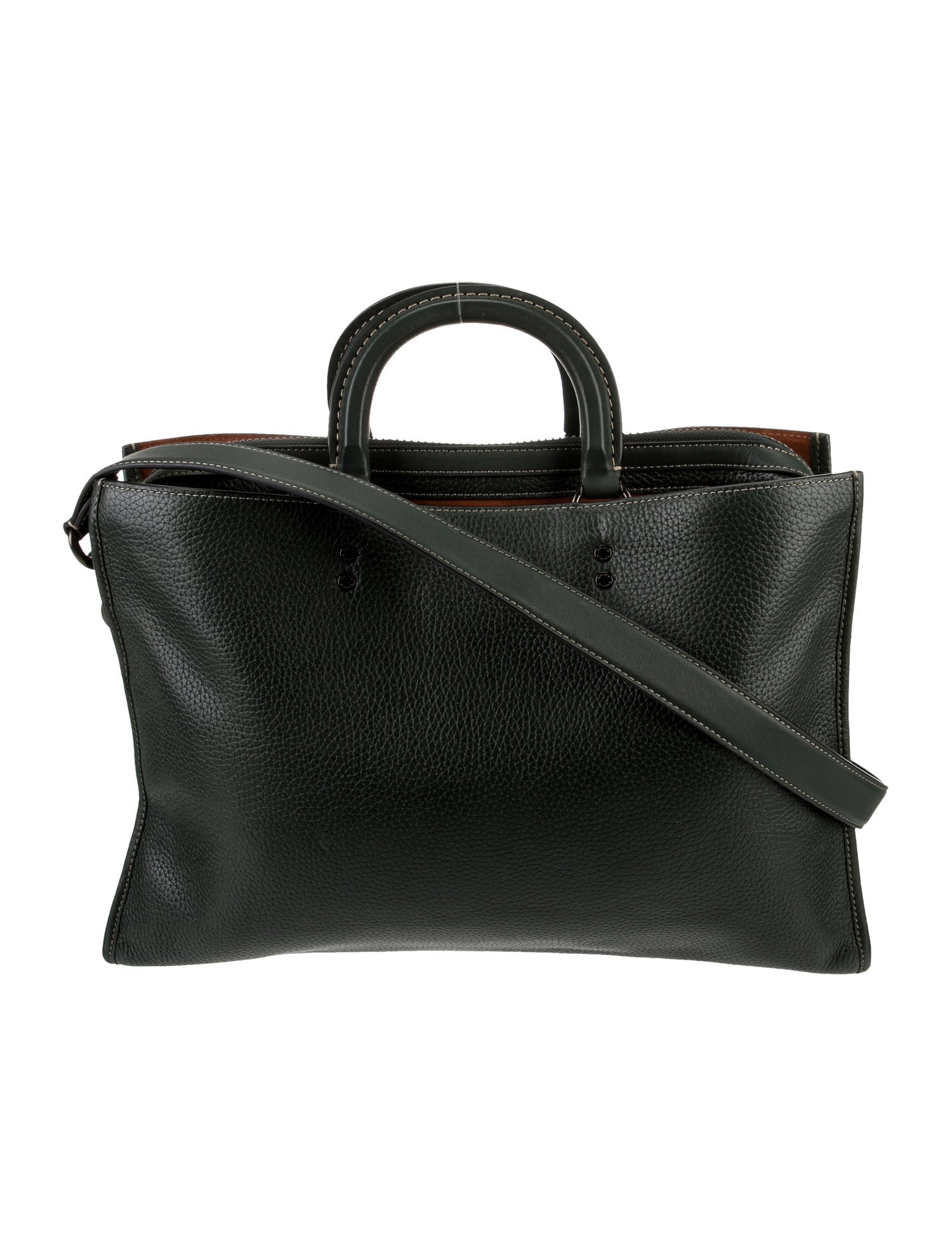 Coach Leather Top Handle Bag