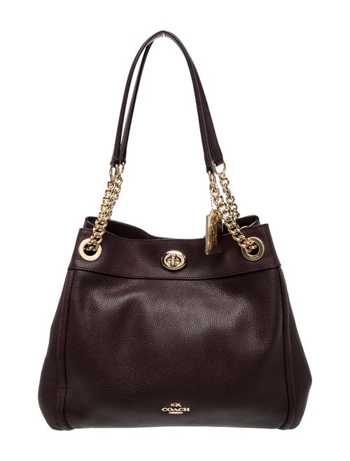 Coach Leather Top Handle Bag