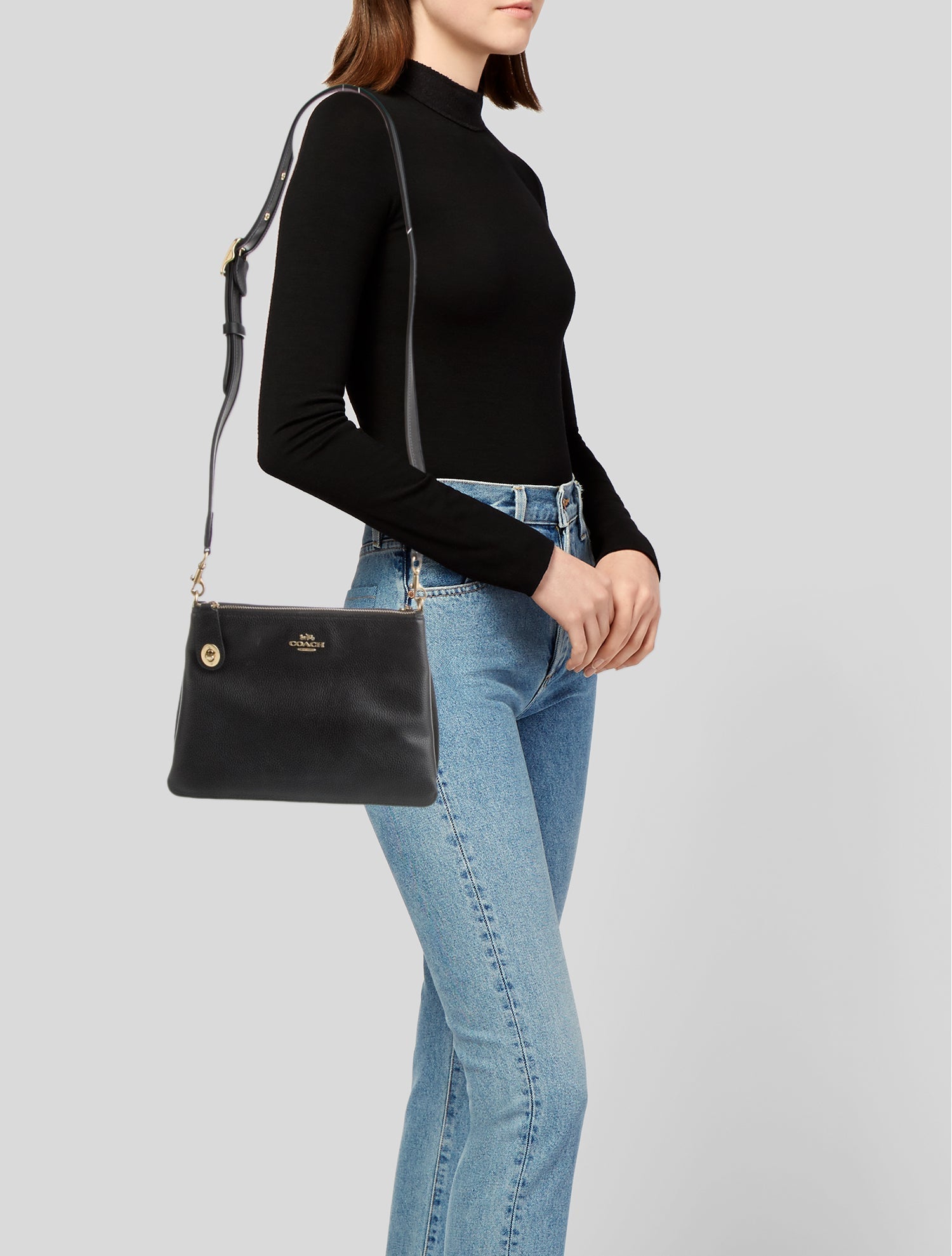 Coach Leather Shoulder Bag