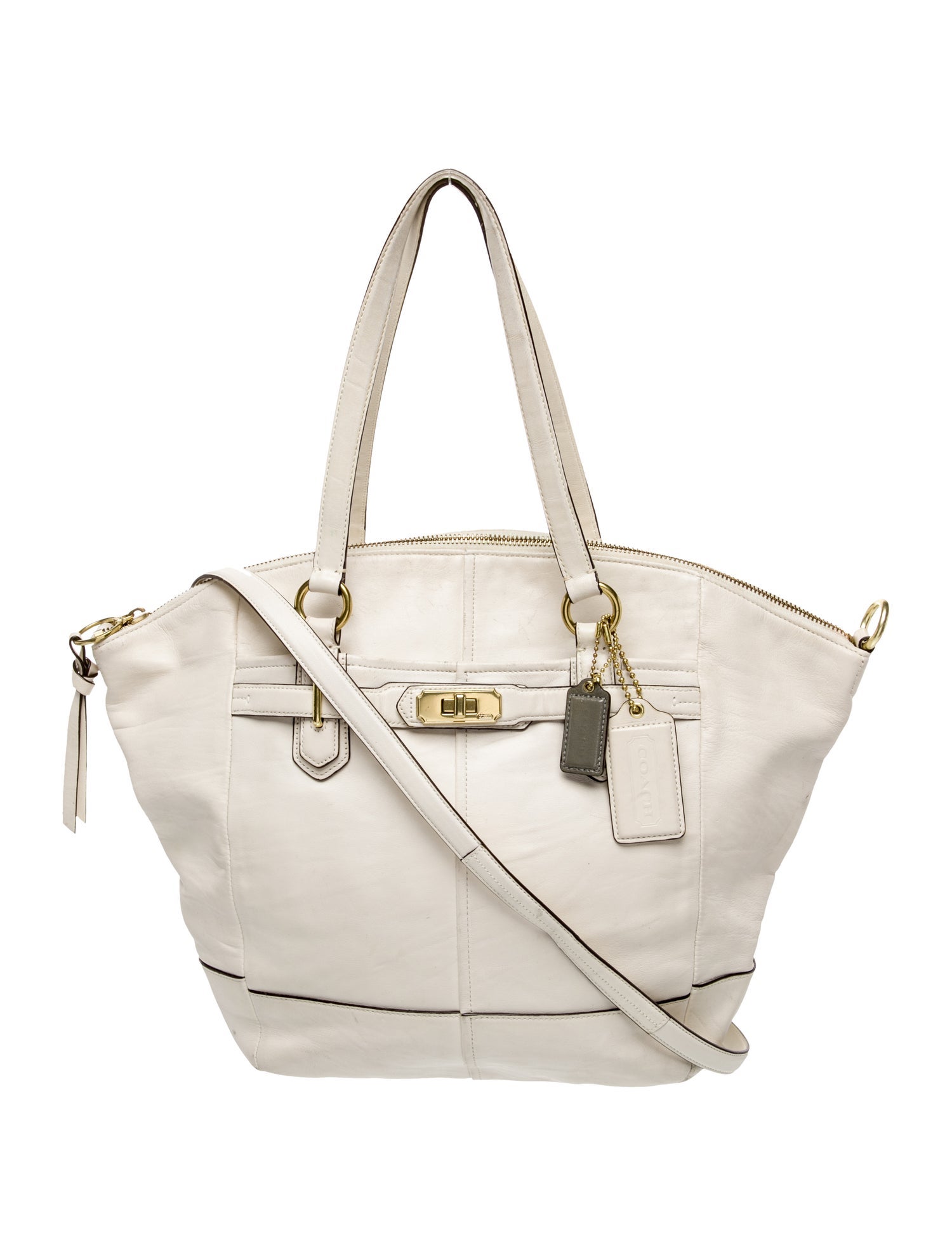 Coach Leather Top Handle Bag