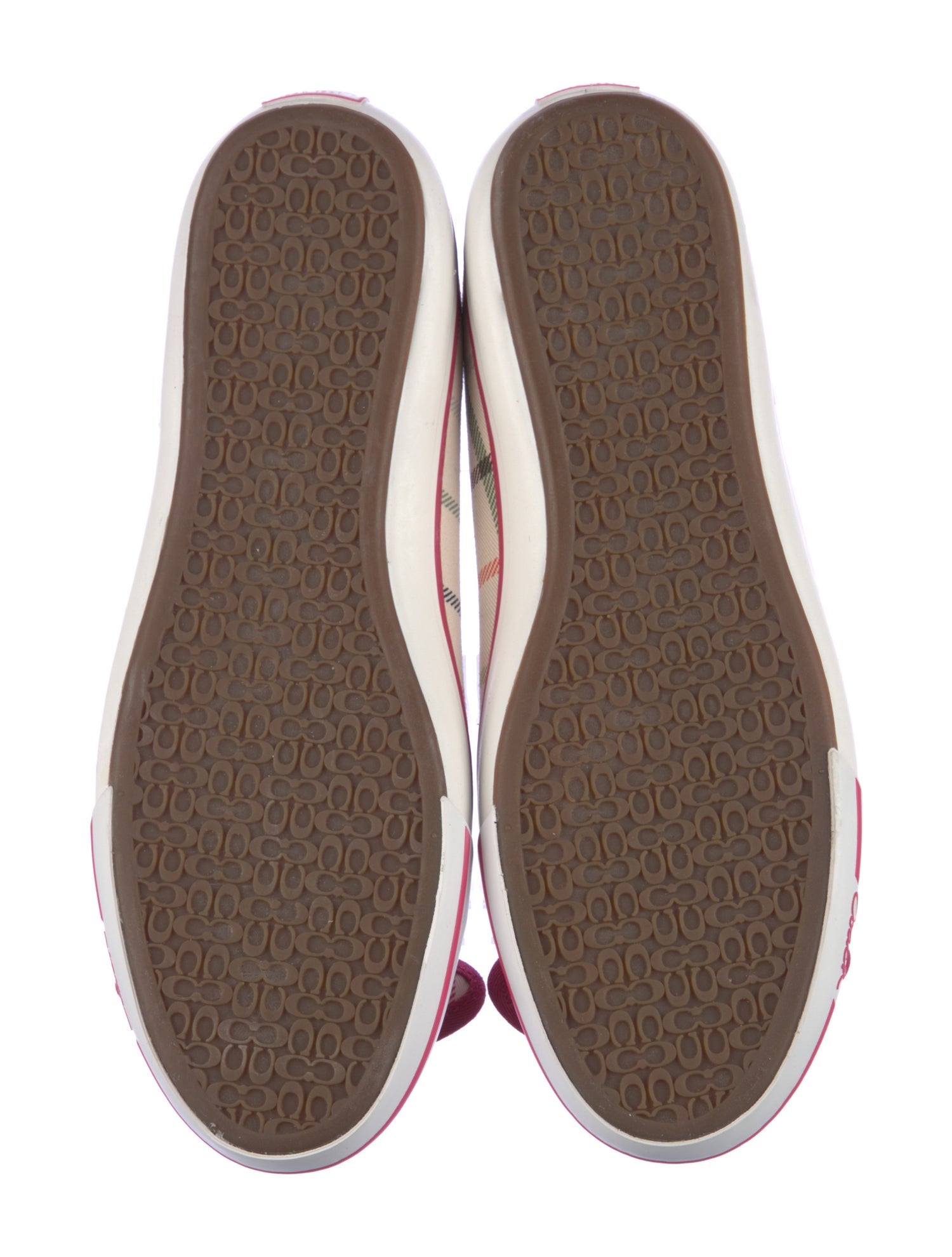 Coach Canvas Printed Flats