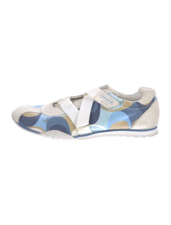Coach Leather Printed Sneakers