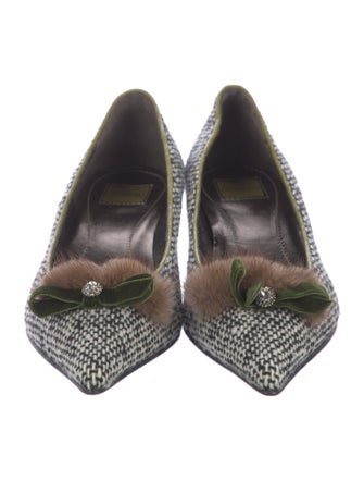 Coach Tweed Tweed Pattern Pumps