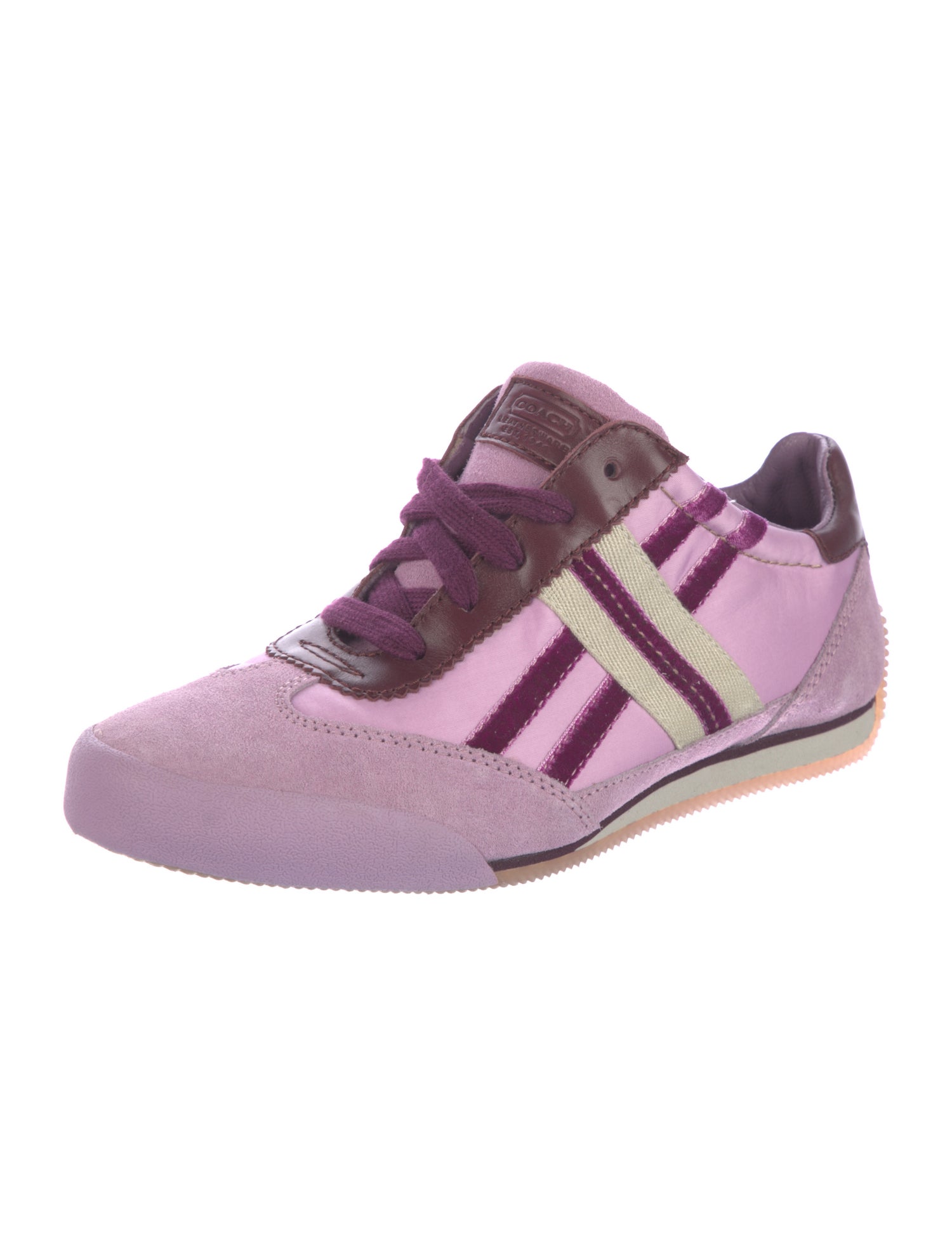 Coach Suede Striped Sneakers
