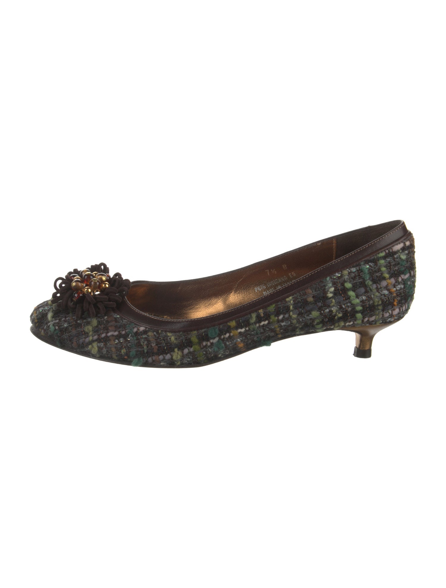 Coach Tweed Tweed Pattern Pumps