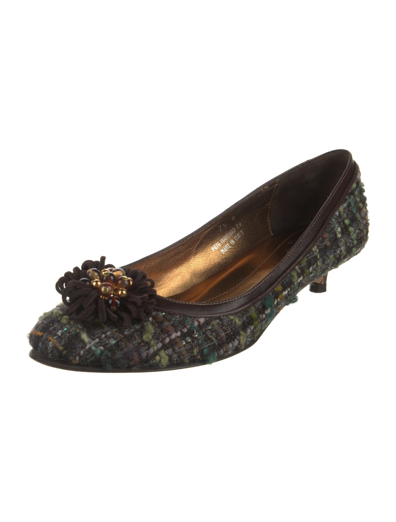 Coach Tweed Tweed Pattern Pumps