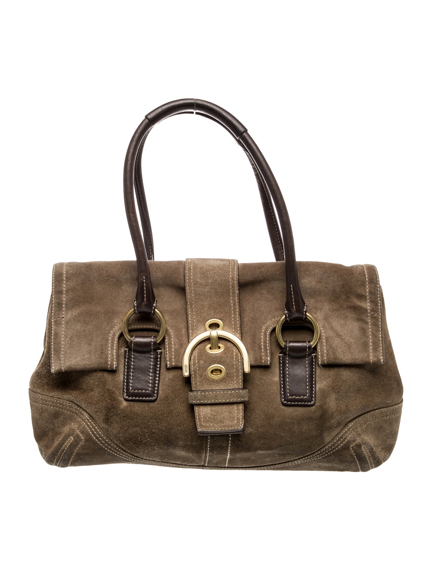Coach Suede Shoulder Bag