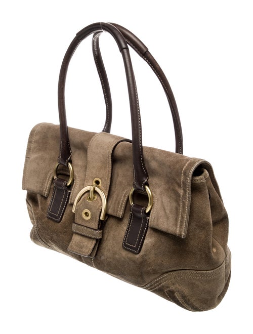 Coach Suede Shoulder Bag