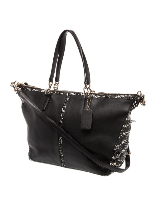 Coach Leather Weekender Bag