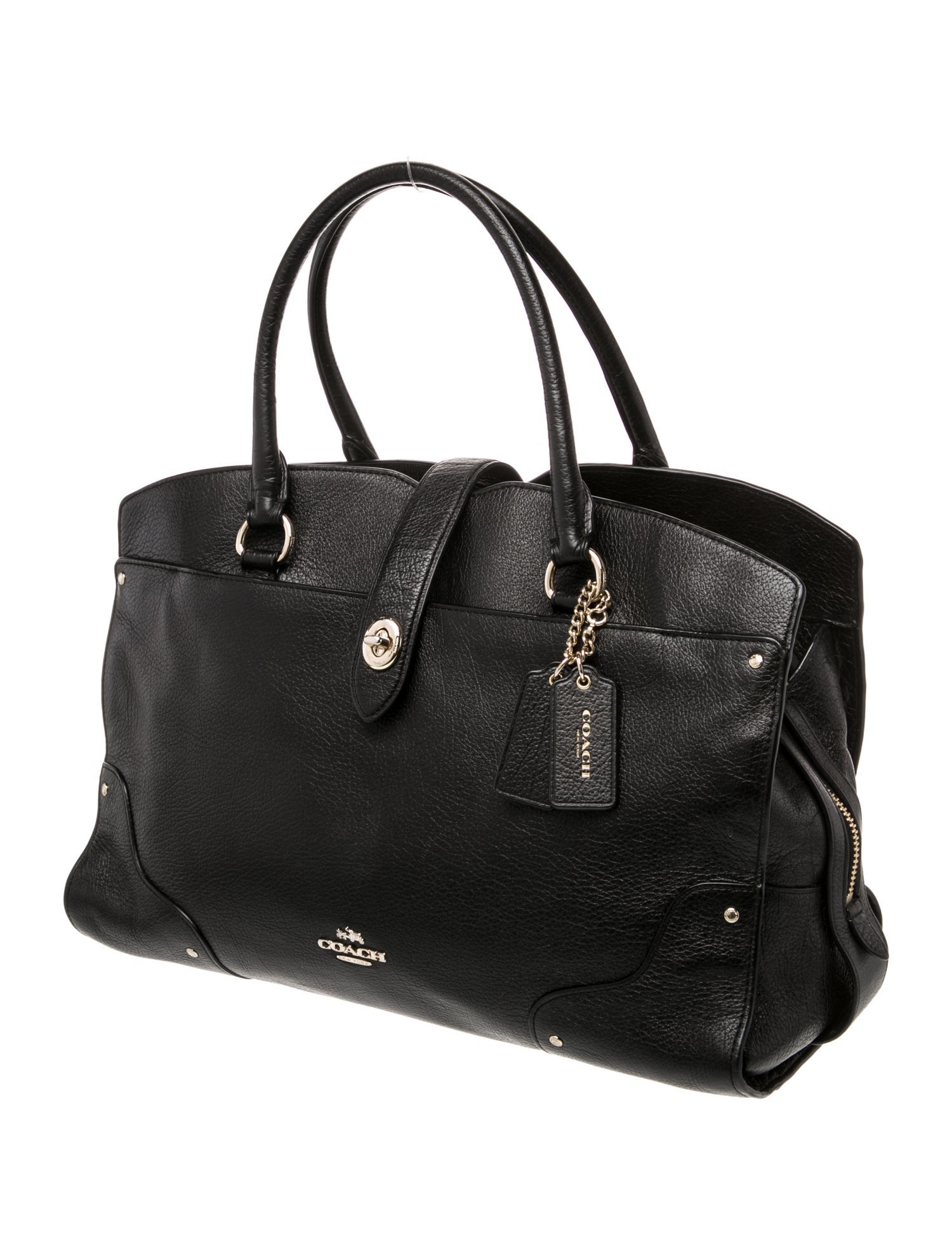 Coach Leather Top Handle Bag