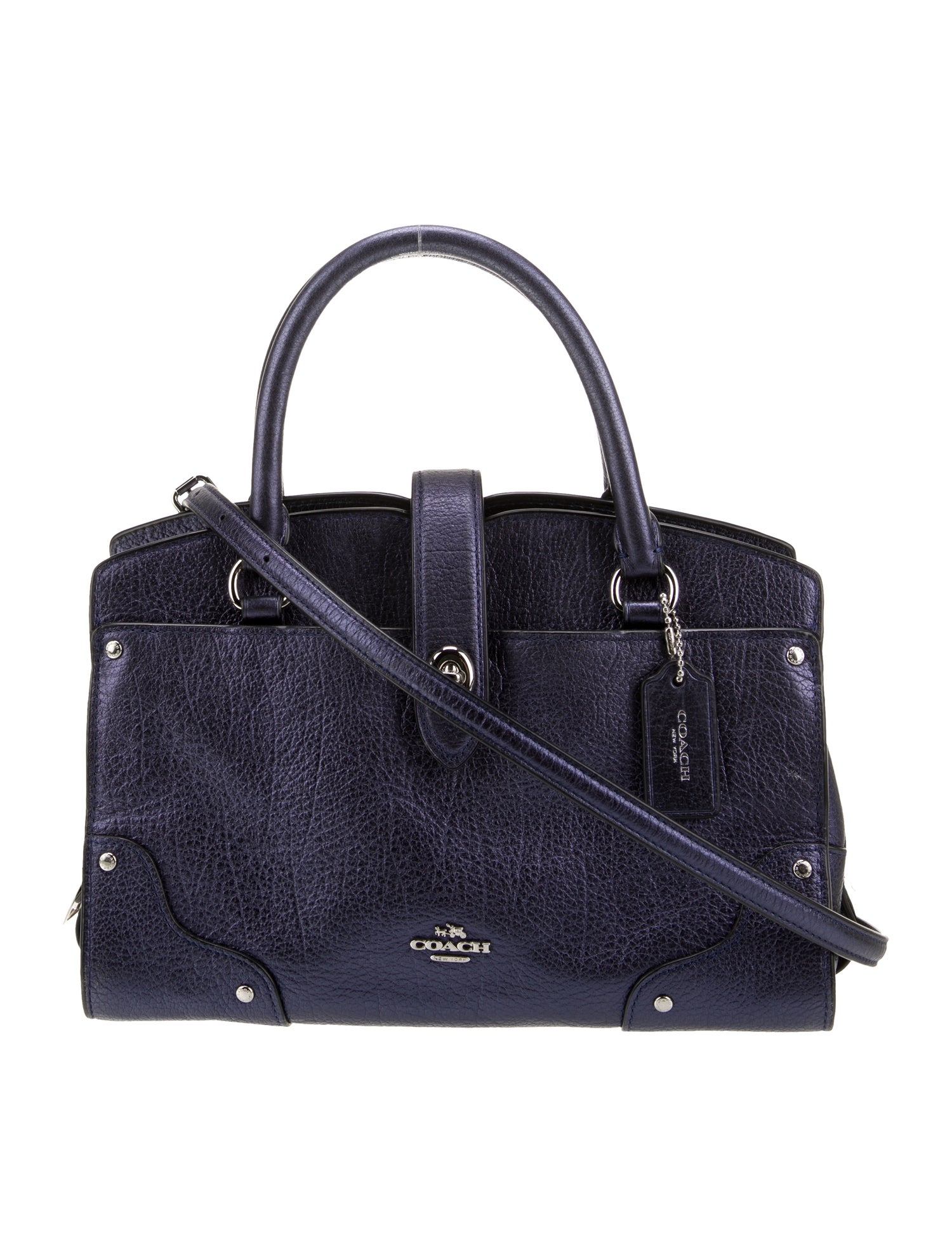 Coach Leather Top Handle Bag