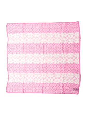 Coach Silk Striped Scarf