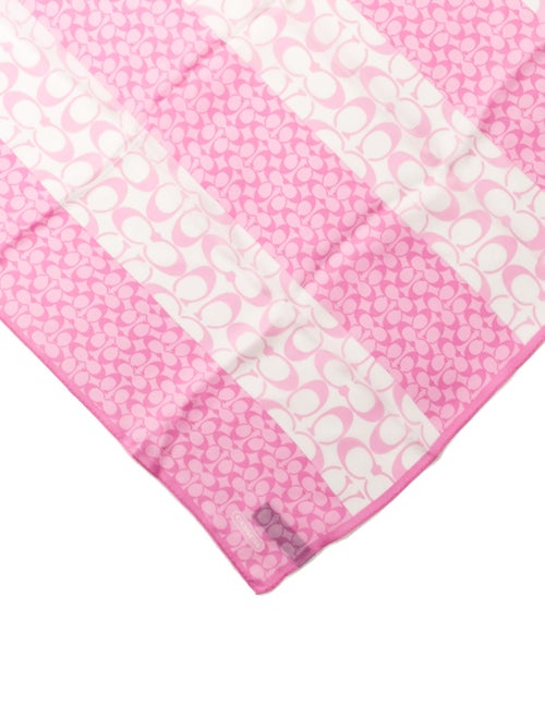Coach Silk Striped Scarf