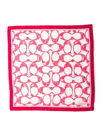 Coach Silk Printed Scarf