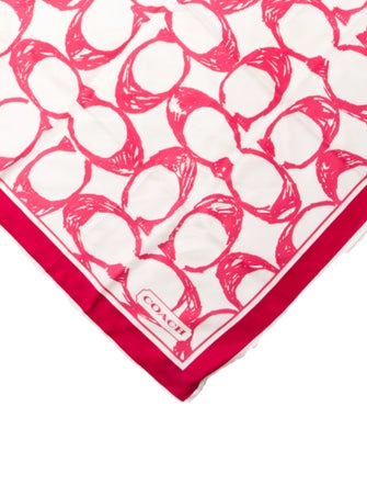 Coach Silk Printed Scarf