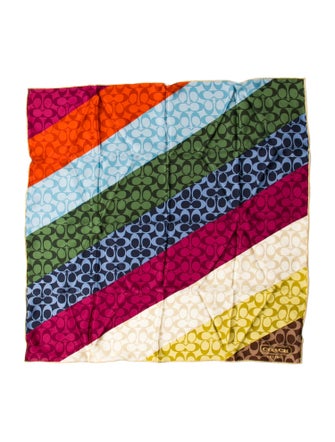 Coach Silk Printed Scarf