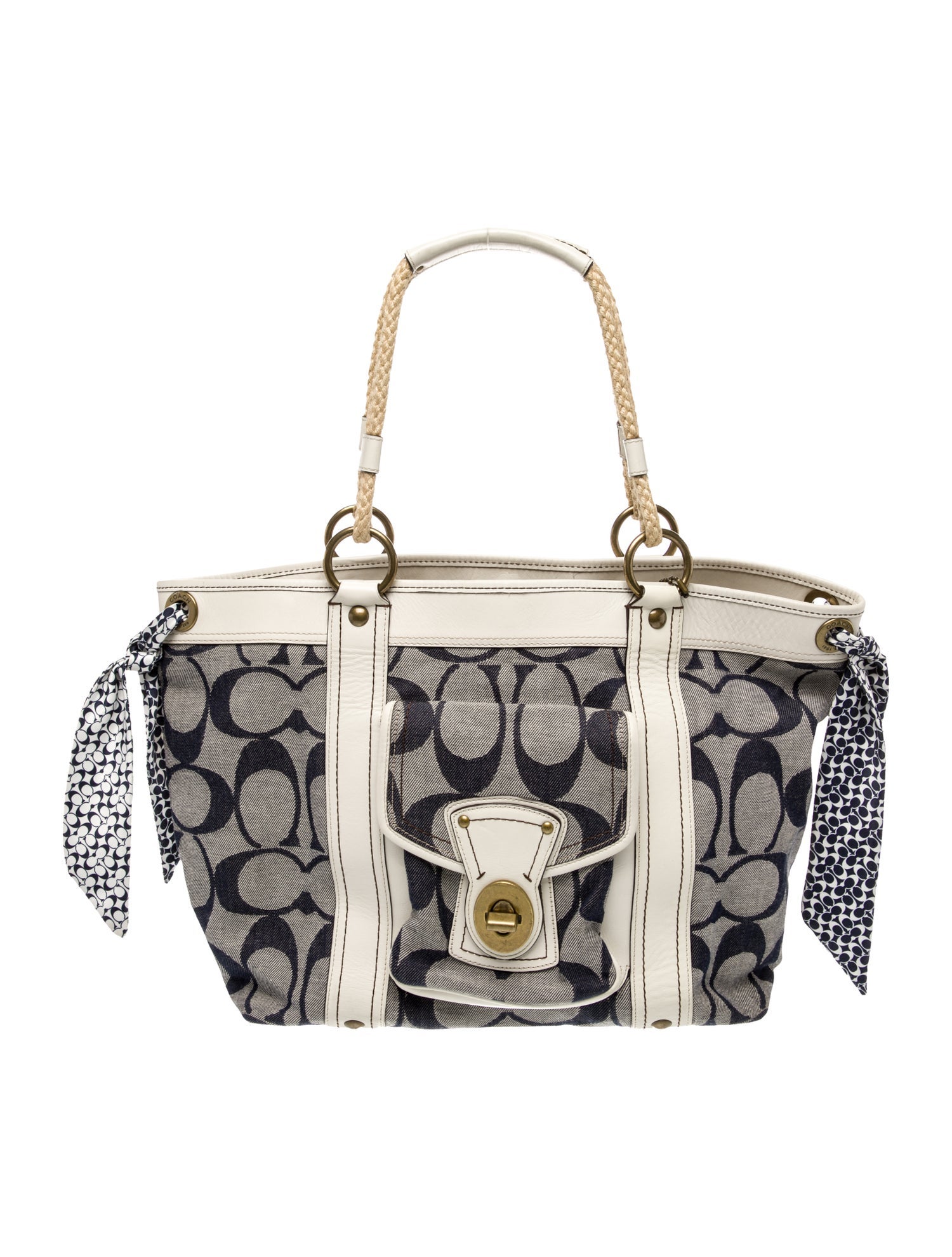 Coach Canvas Top Handle Bag