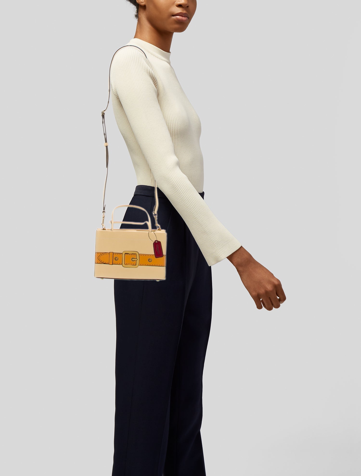 Coach Leather Top Handle Bag