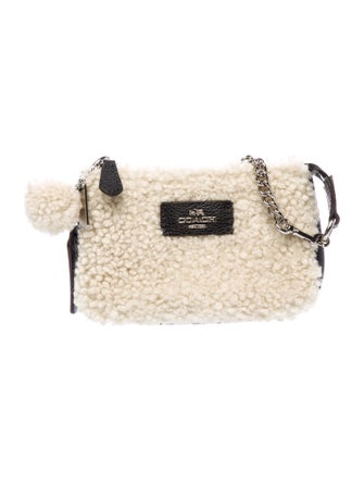 Coach Shearling Shoulder Bag