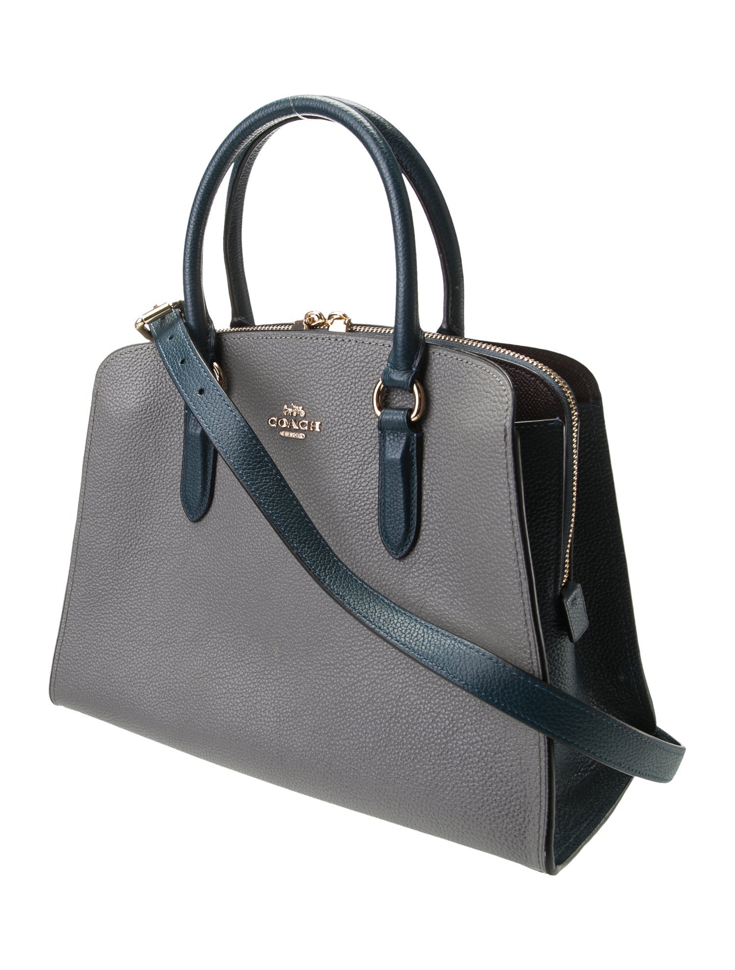 Coach Leather Top Handle Bag