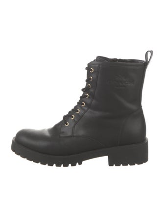 Coach Leather Combat Boots