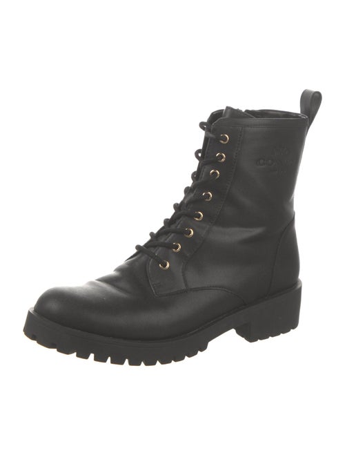 Coach Leather Combat Boots
