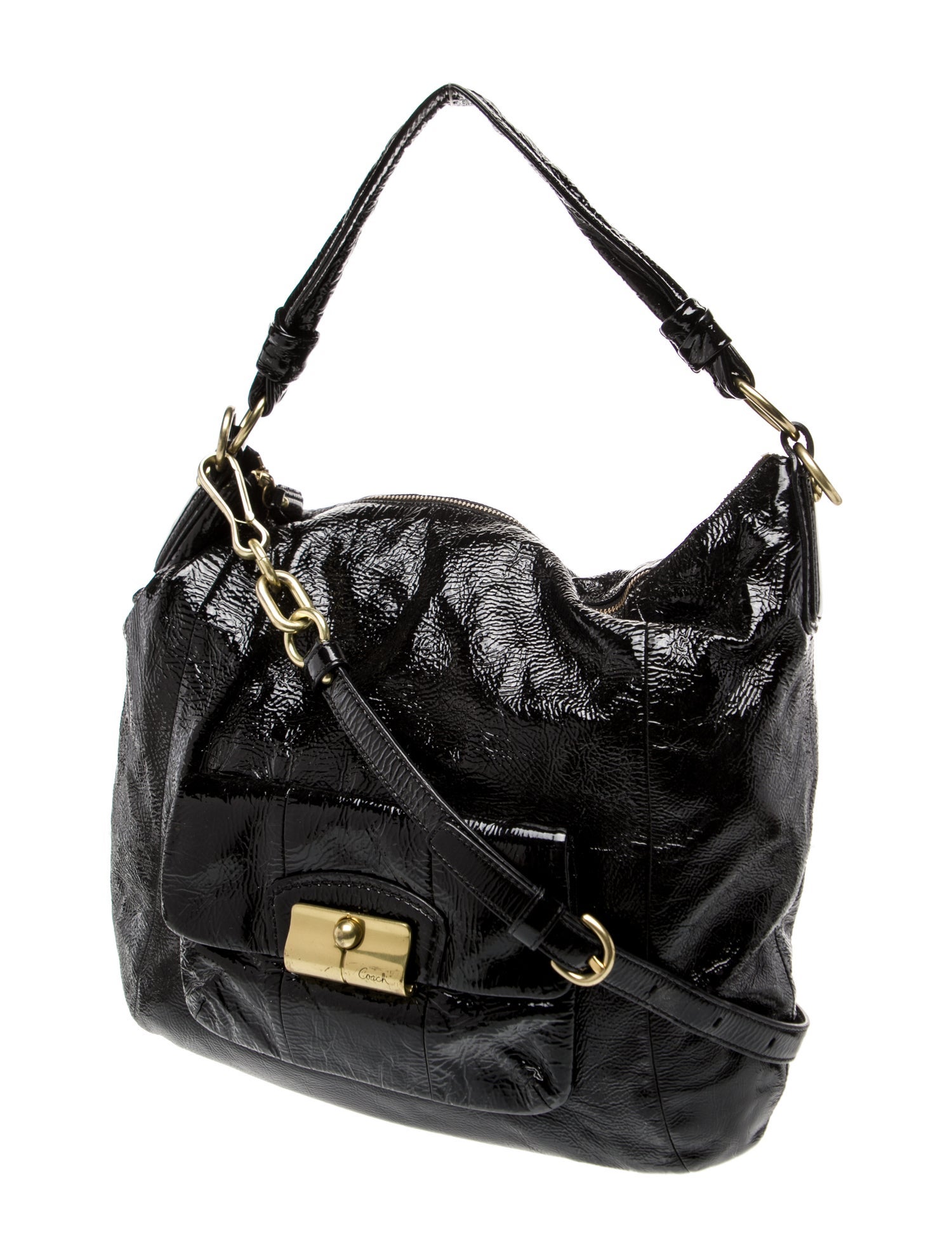 Coach Patent Leather Shoulder Bag