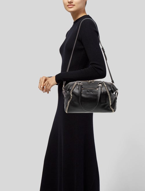 Coach Leather Top Handle Bag