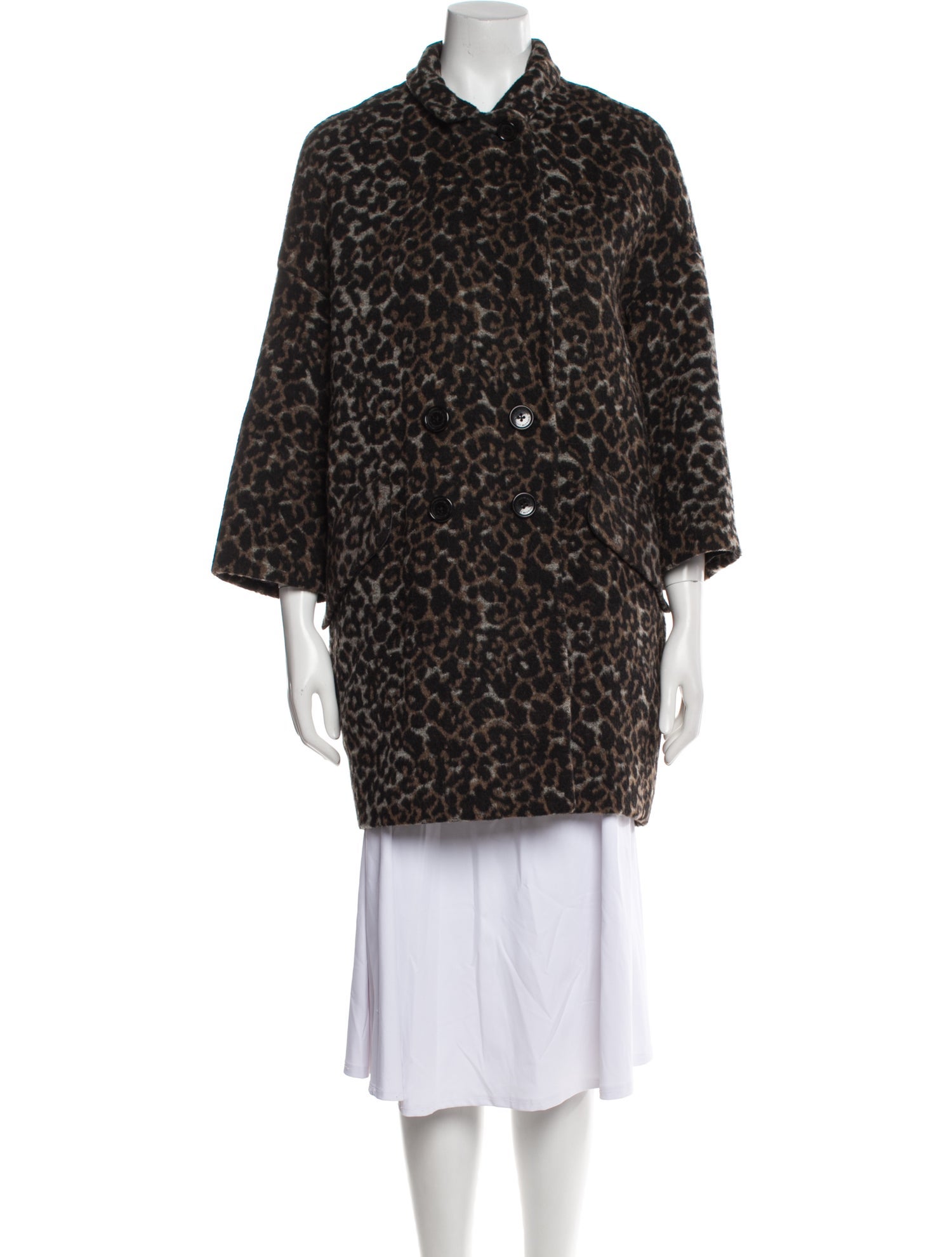 Coach Tweed Pattern Coat