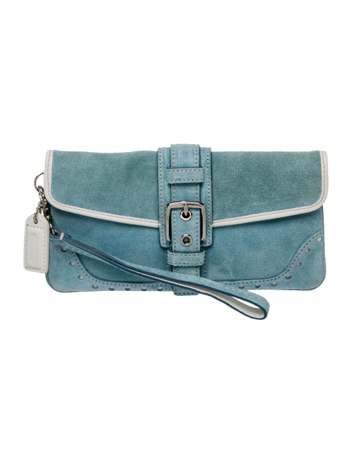 Coach Suede Clutch